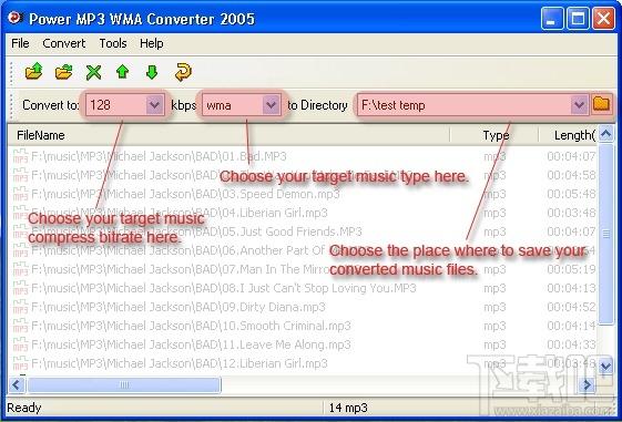 mp3格式转换器,Power MP3 WMA Converter