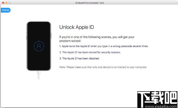 Ondesoft FoneUnlocker,苹果手机解锁，iOS解锁
